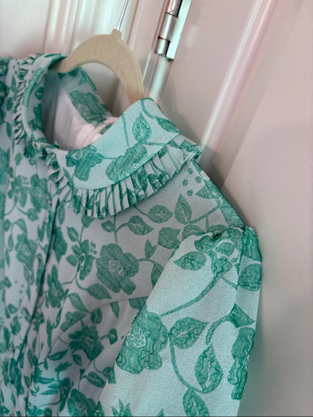 Ivy City Co Mint Green Floral Fit-and-Flare Midi Dress - Picture 3 of 7